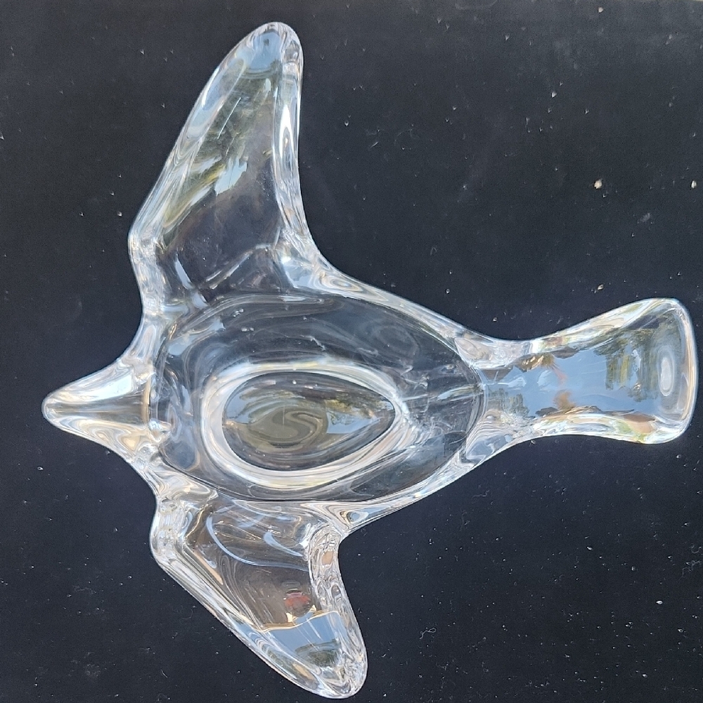 Princess House Dove Crystal Bird Bowl